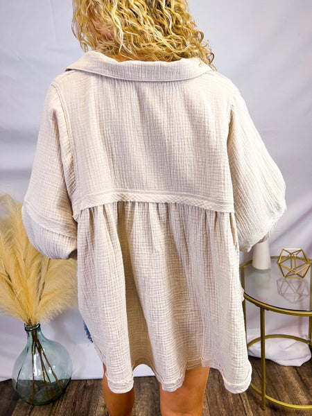 The Southern Charm Top - Beige
