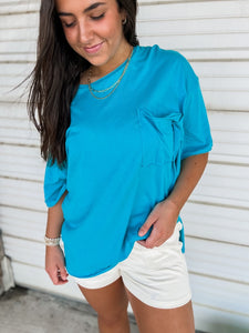The Hangout Tee - Ice Blue