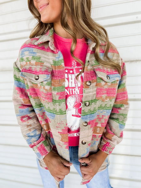 The Neon Cowgirl Shacket S-2XL