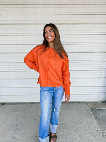 The All My Heart Top- Orange