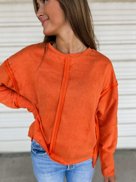 The All My Heart Top- Orange