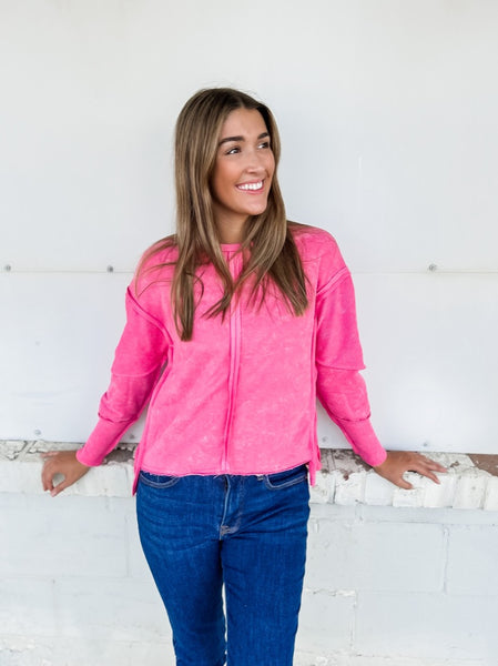 The All My Heart Top- Pink