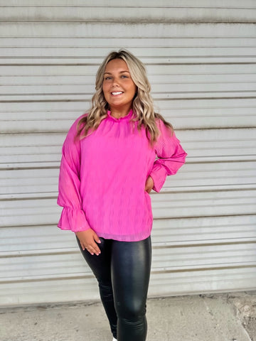 The Boss Lady Top - Pink
