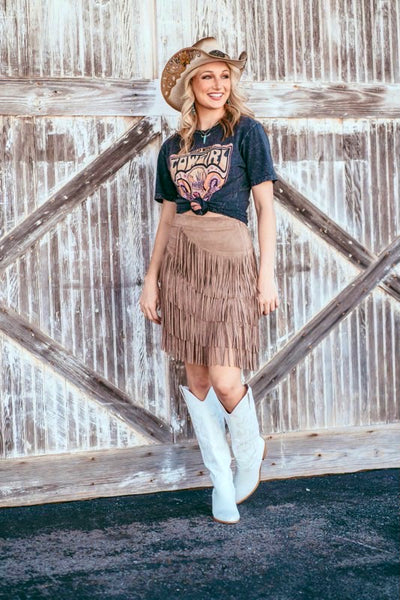 The Wild West Cowgirl Tee - Black