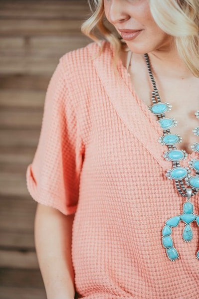 The Dolly Top - Coral