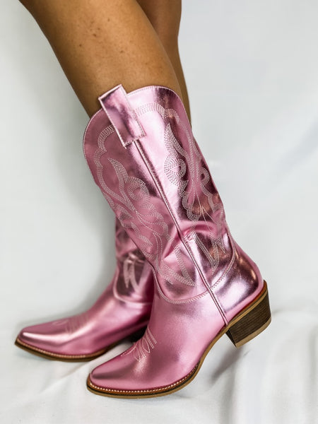 Tickle Me Pink Boots