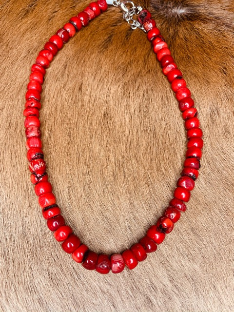 The Bessy Necklace - Red