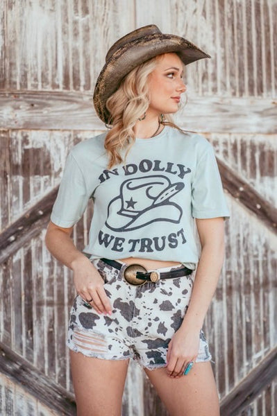 The In Dolly We Trust Tee - Mint
