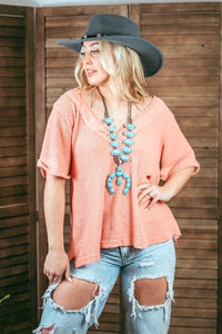 The Dolly Top - Coral