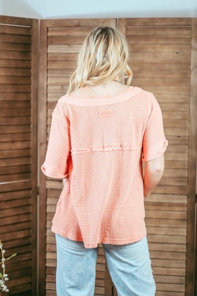 The Dolly Top - Coral