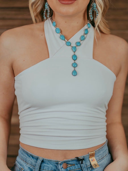 The Jace Crop - White