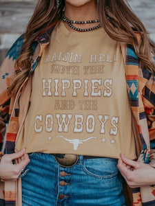 Hippies and Cowboys Tee
