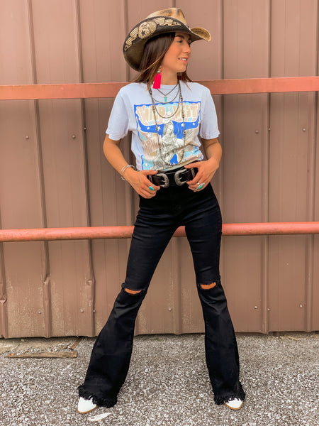 The Wild West Rodeo Tee - Blue