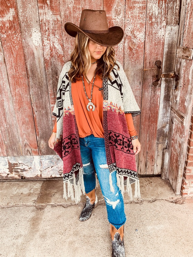 Let’s Go Girls Poncho