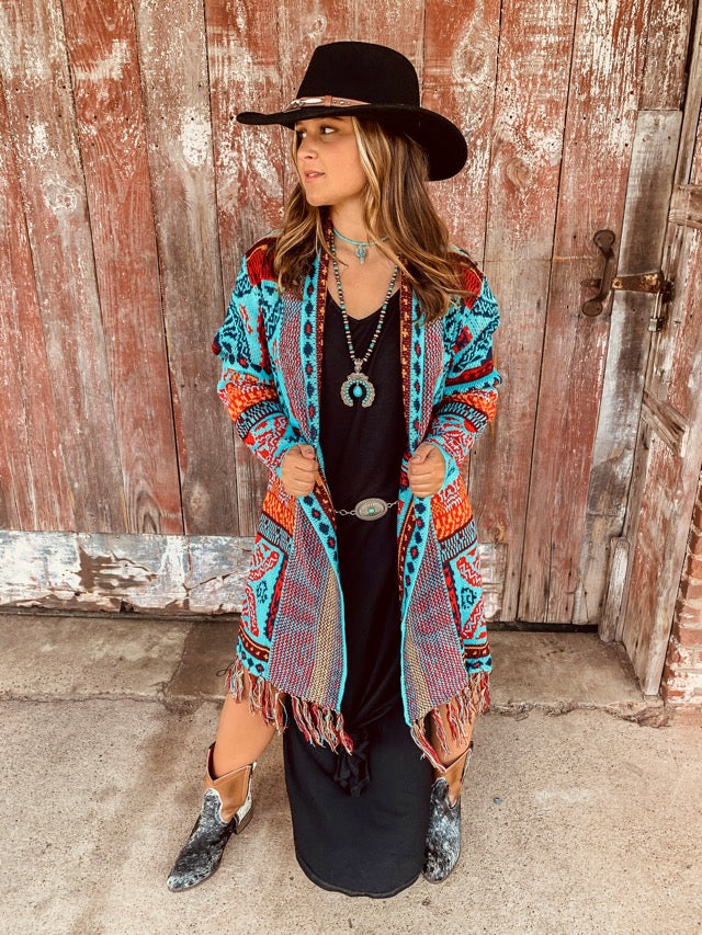 Turquoise Cardigan